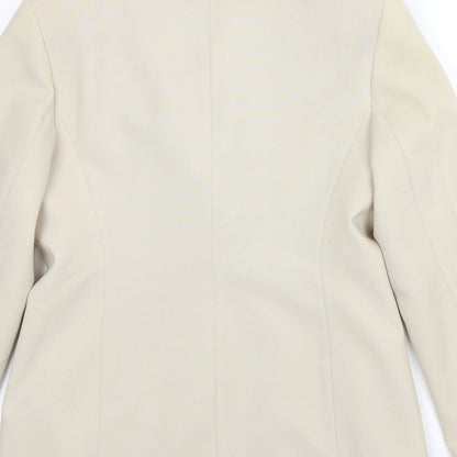 George Womens Beige  Polyester Jacket Suit Jacket Size 10