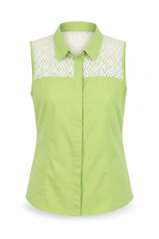 NEXT Womens Green Floral Cotton Basic Button-Up Size 12 Collared