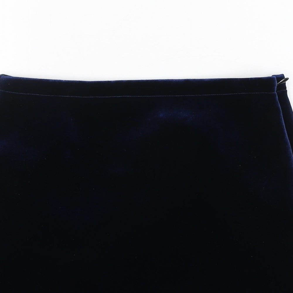 Topshop Womens Blue  Polyester Mini Skirt Size 8