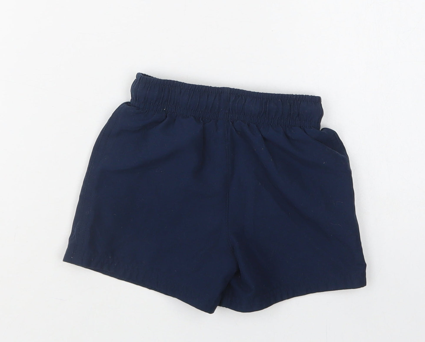 George Baby Blue  Polyester Cropped Trousers Size 12-18 Months  Drawstring