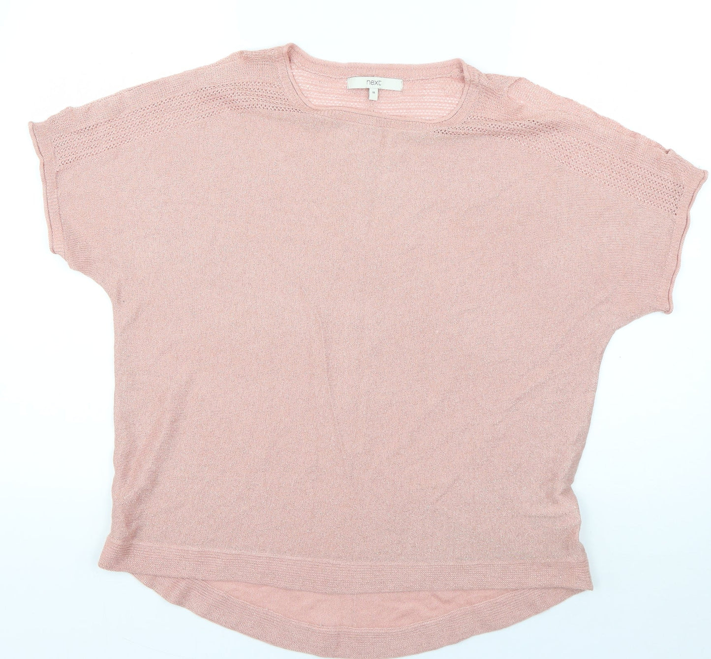 NEXT Womens Pink Boat Neck  Viscose Pullover Jumper Size M
