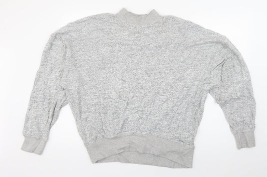 Topshop Womens Grey  Viscose Pullover Sweatshirt Size 14  Pullover