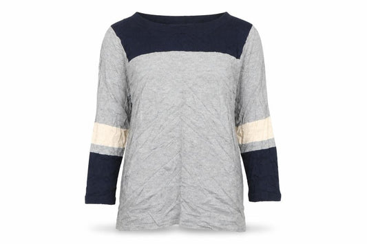 Next Womens Grey Boat Neck  Cotton Pullover Jumper Size 10