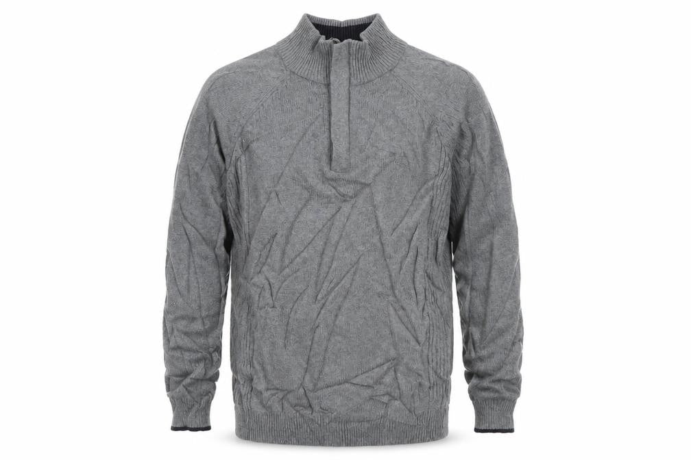 Matalan Mens Grey High Neck  Cotton Pullover Jumper Size S
