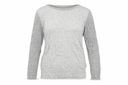 Warehouse Womens Grey Round Neck  Cotton Pullover Jumper Size 10