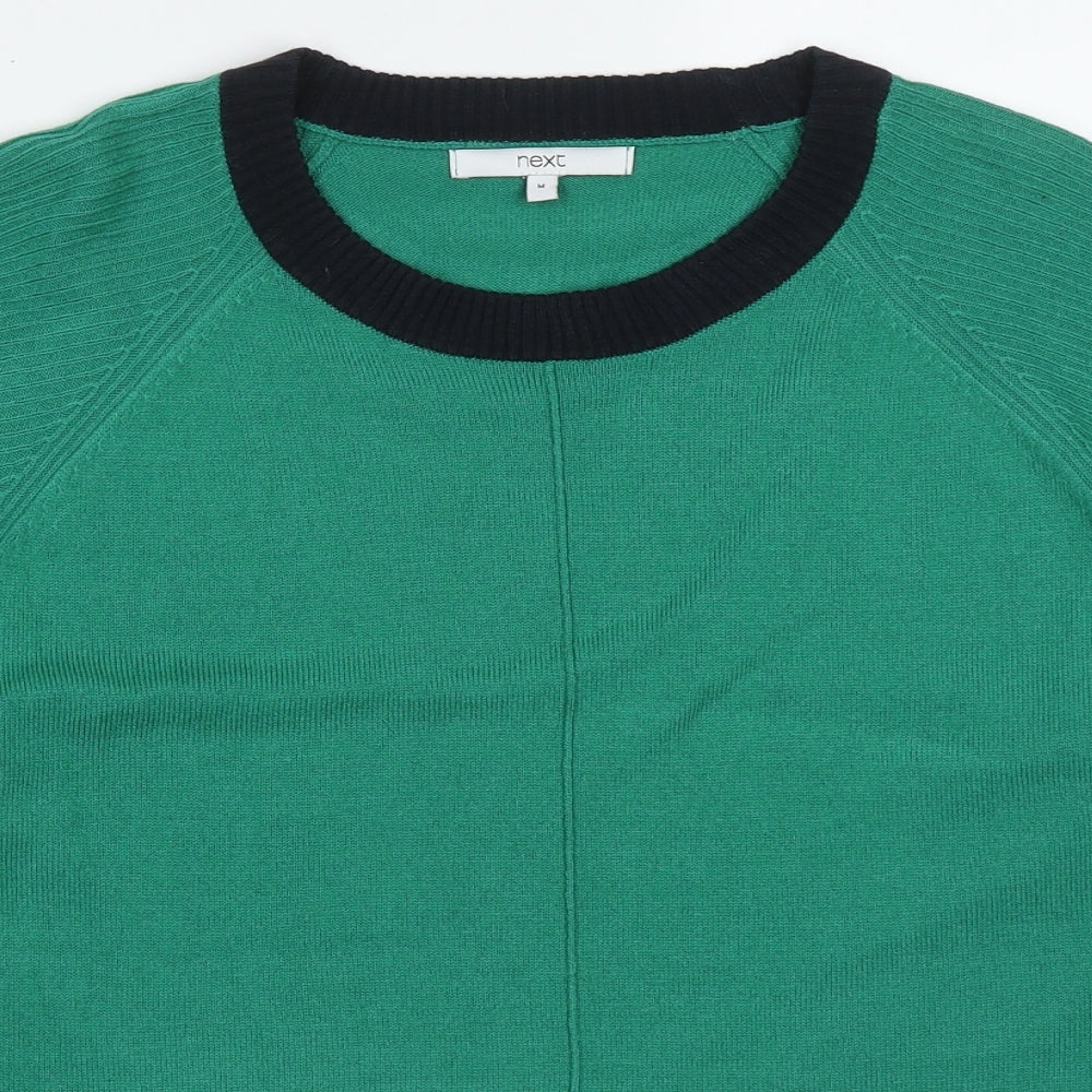 NEXT Womens Green Round Neck  Acrylic Pullover Jumper Size M   - Pink