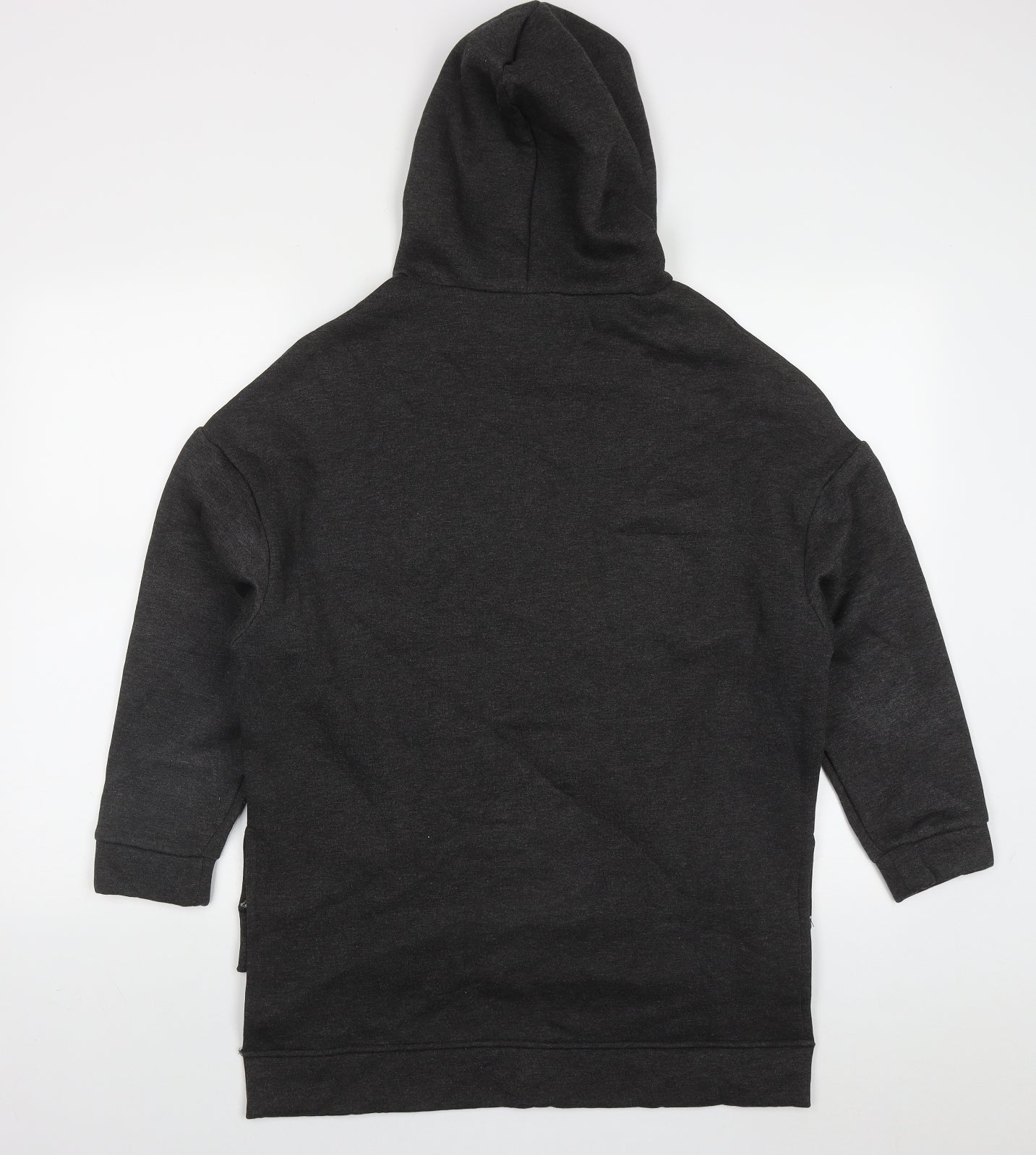 Indigo Blue Womens Grey  Cotton Pullover Hoodie Size S  Pullover