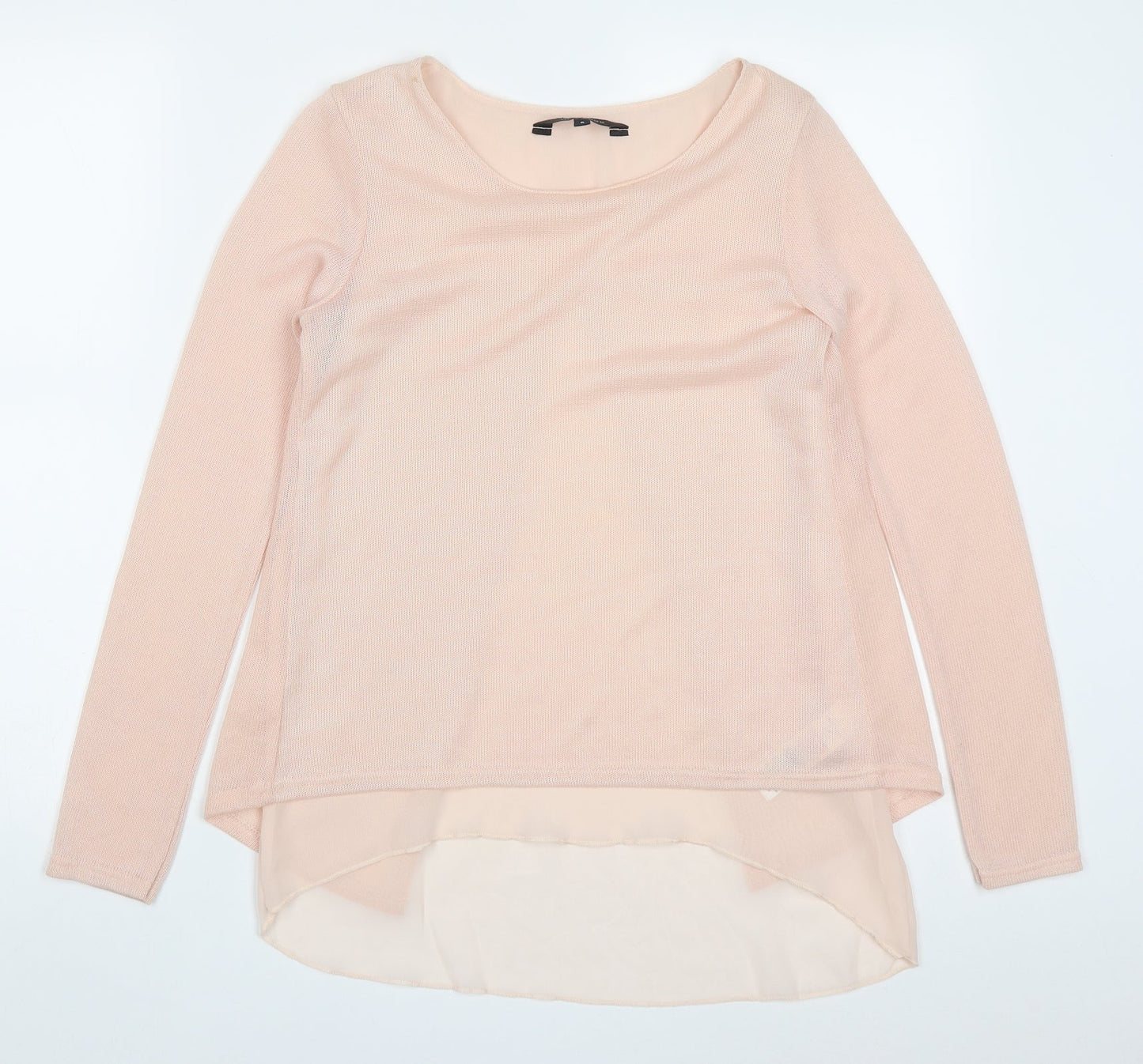 New Look Womens Pink Round Neck  Viscose Pullover Jumper Size S