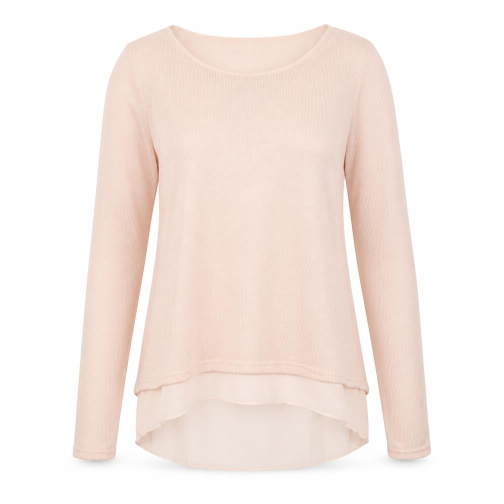 New Look Womens Pink Round Neck  Viscose Pullover Jumper Size S