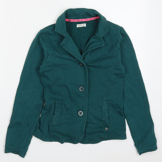 Kiddo Girls Green   Jacket  Size 12 Years  Button