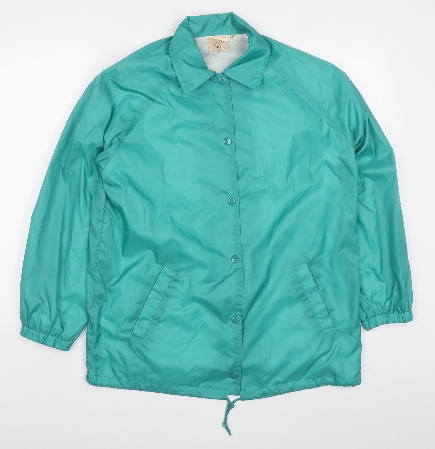Compliments Womens Green   Jacket  Size 14  Button