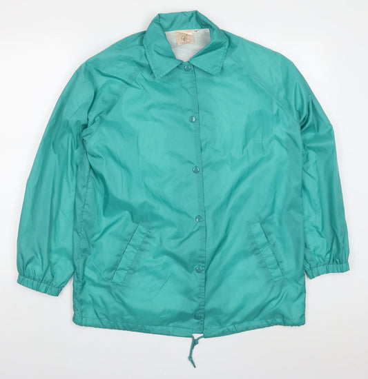Compliments Womens Green   Jacket  Size 14  Button
