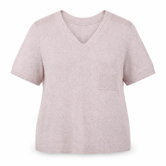 Kaleidoscope Womens Pink V-Neck  Viscose Pullover Jumper Size 16