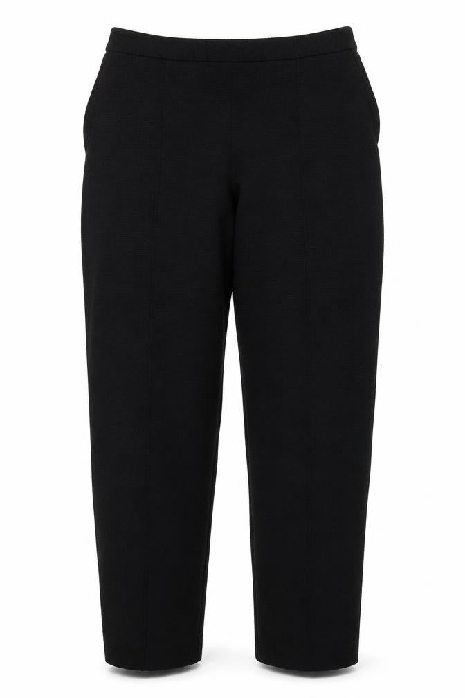 Papaya Womens Black  Polyester Trousers  Size 12 L27 in Regular