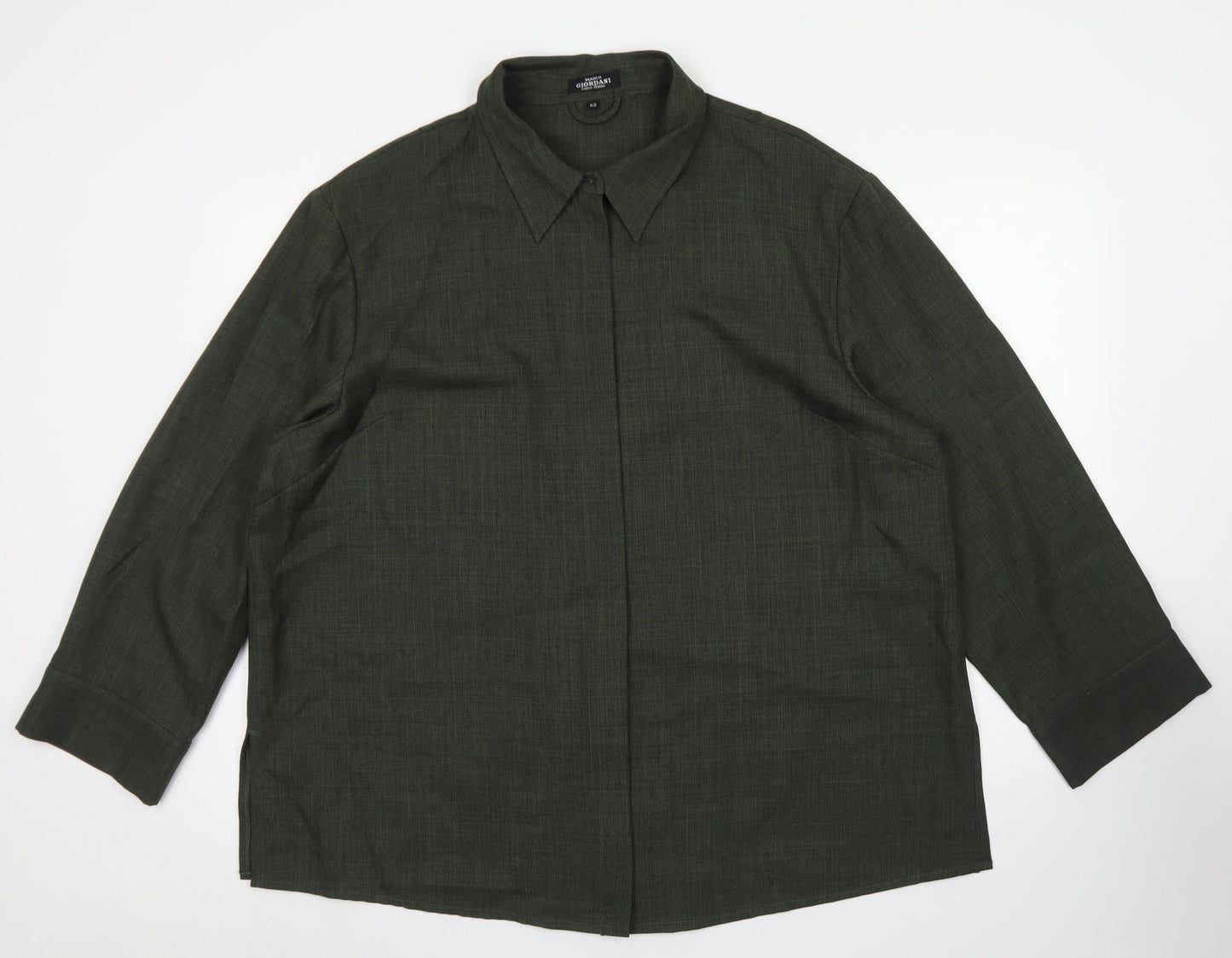 Marco Giordani Womens Green   Jacket Blazer Size 20  Zip