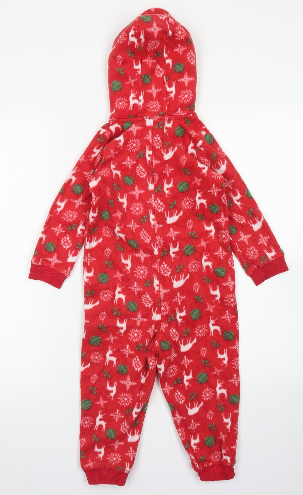 Lupilu Boys Red Fair Isle Polyester  One Piece Size 2-3 Years  Zip