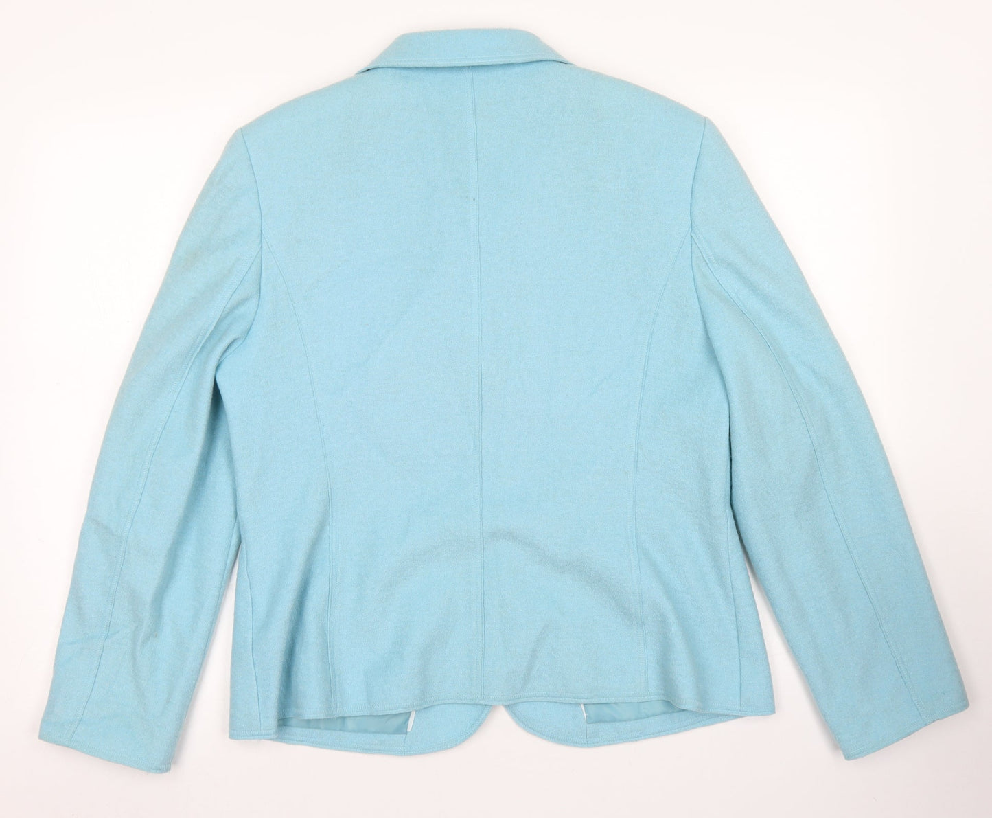 Gelco Womens Blue  Polyester Jacket Blazer Size 14