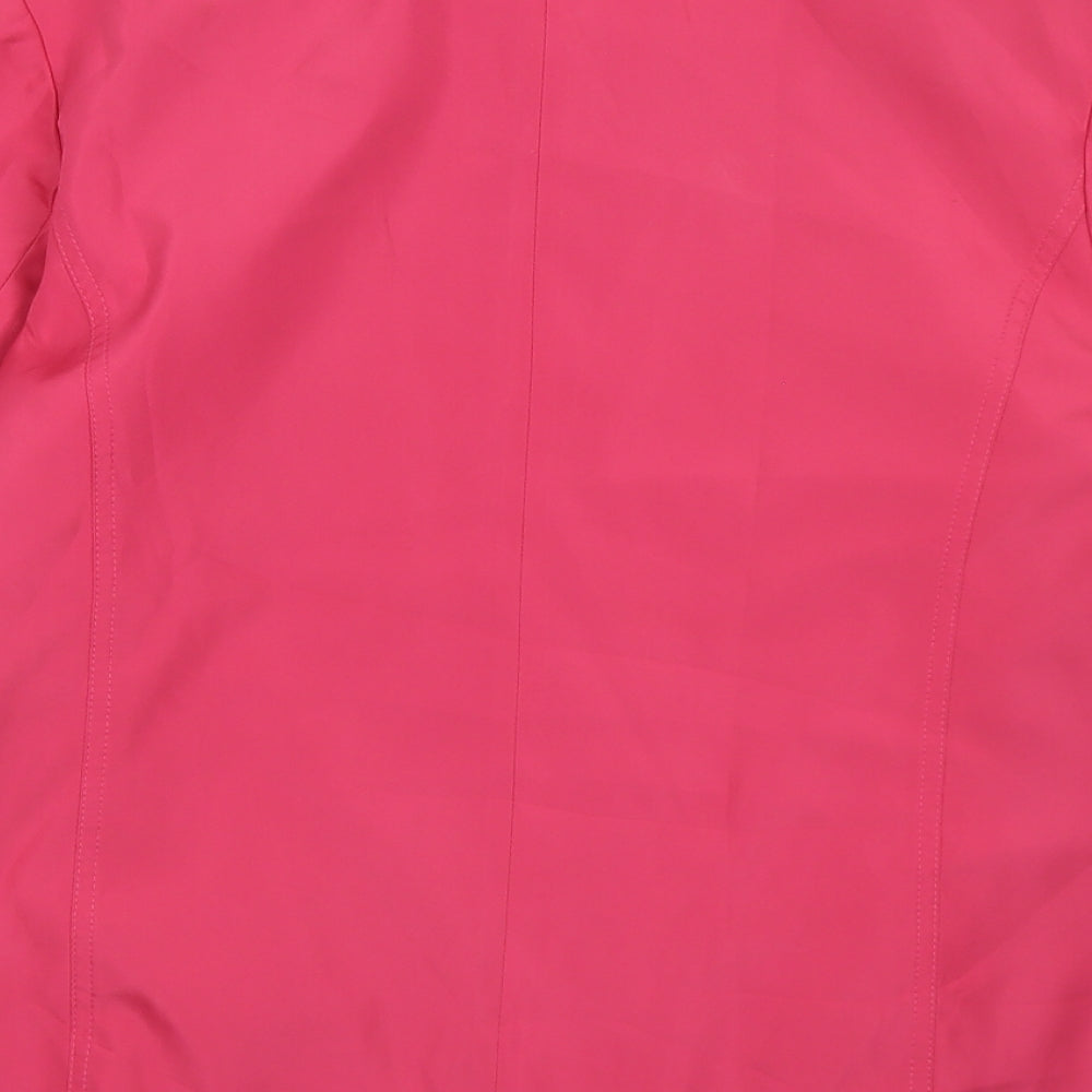 BM Womens Pink   Overcoat Jacket Size M  Zip