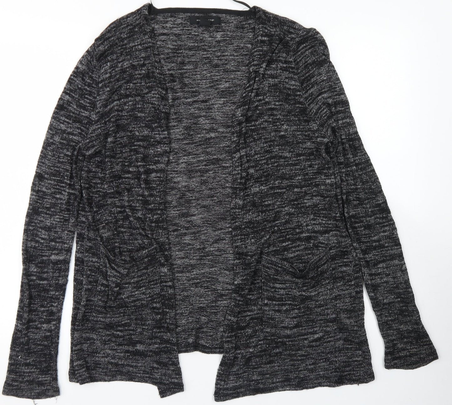 Atmosphere Womens Black Round Neck  Viscose Cape Jumper Size M