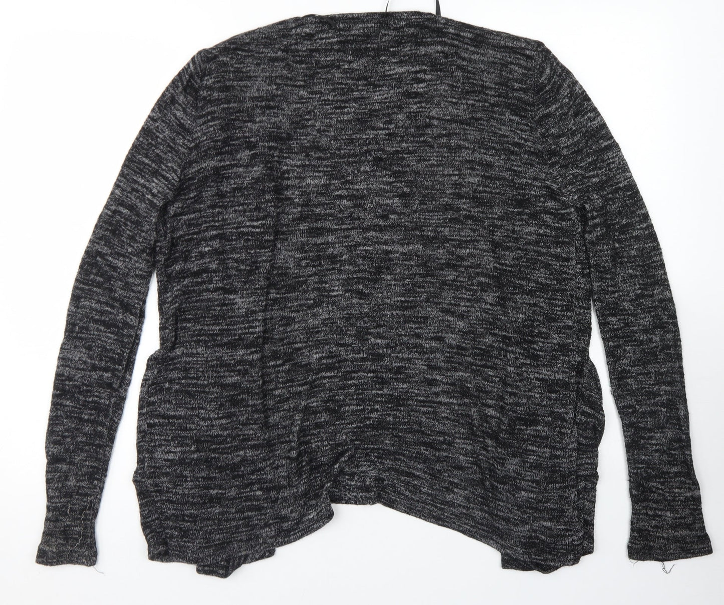 Atmosphere Womens Black Round Neck  Viscose Cape Jumper Size M