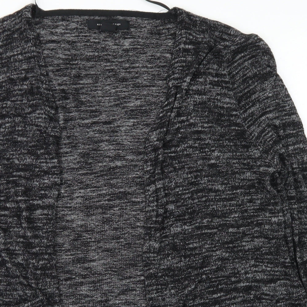 Atmosphere Womens Black Round Neck  Viscose Cape Jumper Size M