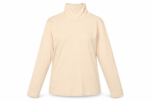 Green Lamb Womens Orange  Polyester Basic T-Shirt Size 12 High Neck