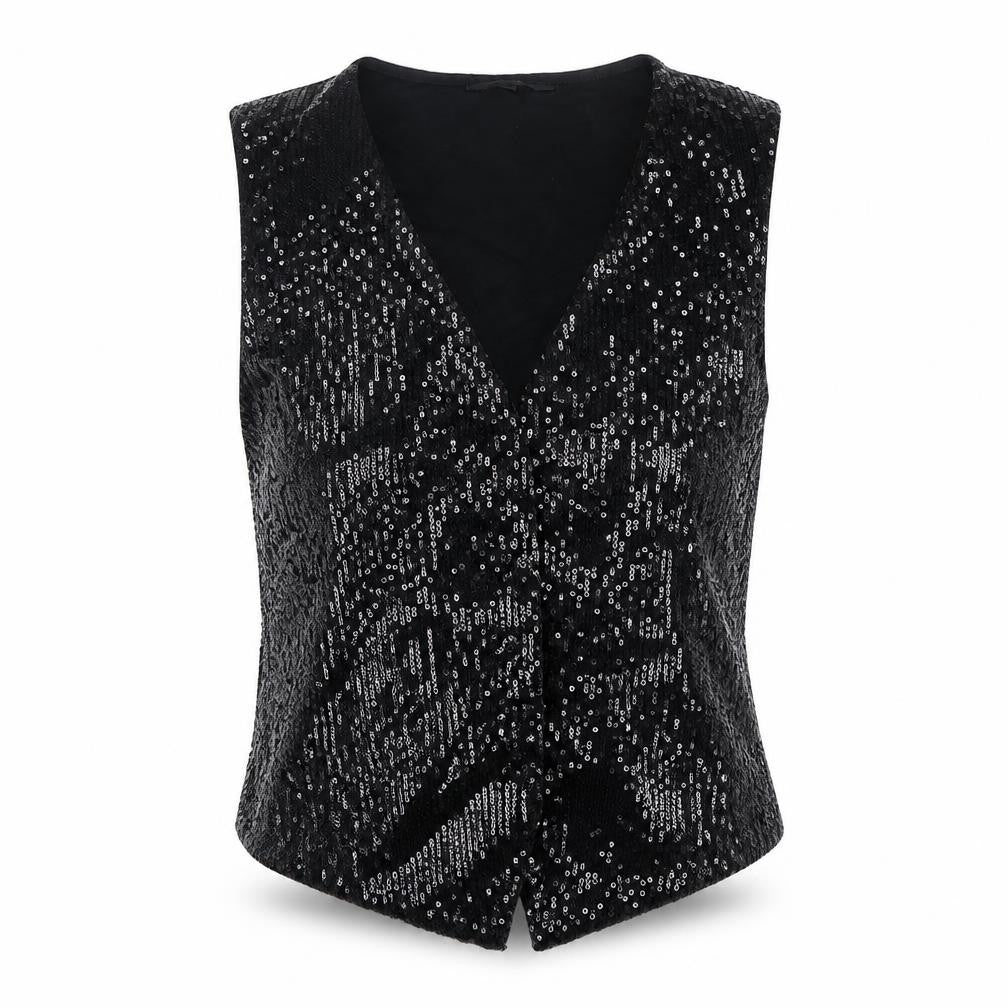 M&Co Womens Black V-Neck  Polyester Cardigan Jumper Size 10