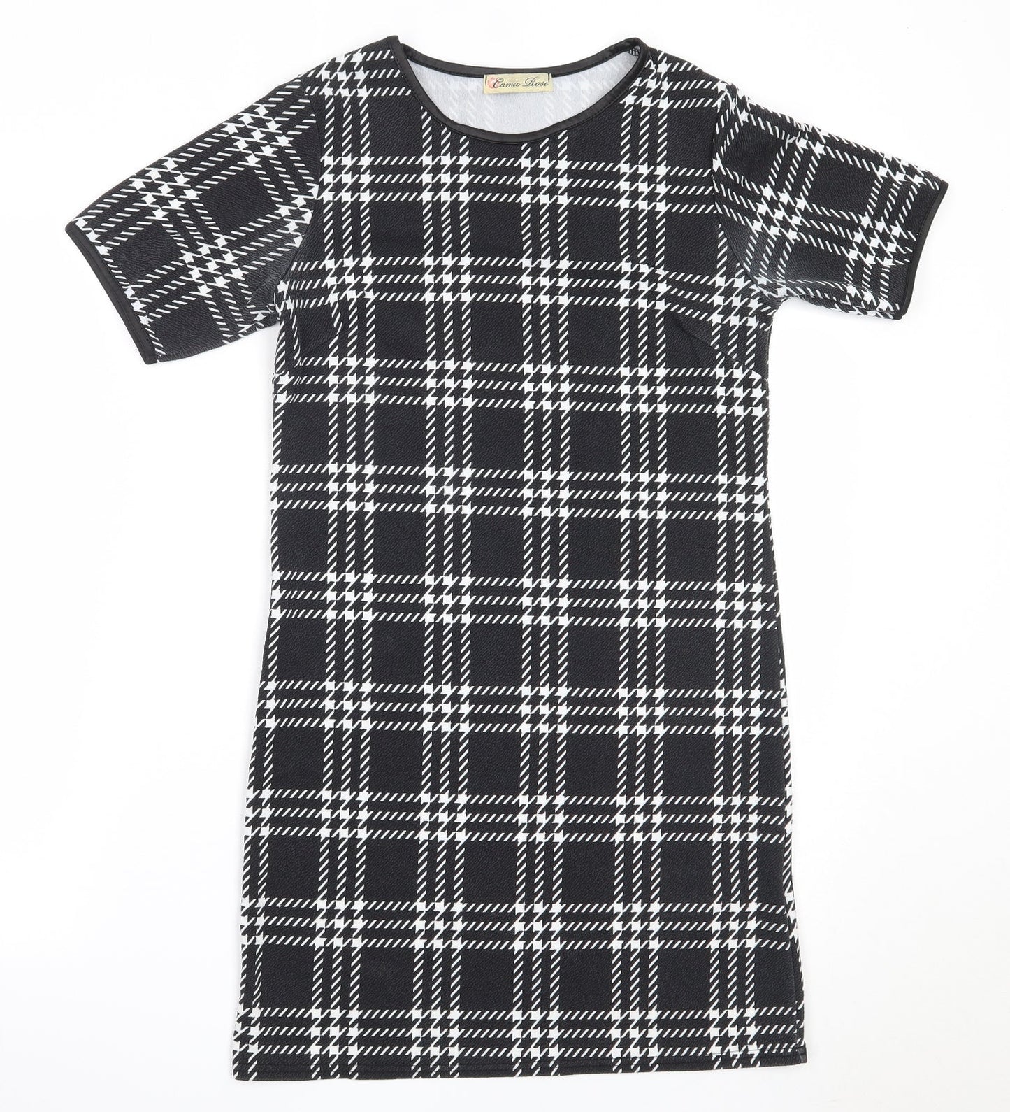 Cameo Rose Womens Black  Polyester Shift  Size 8  Round Neck