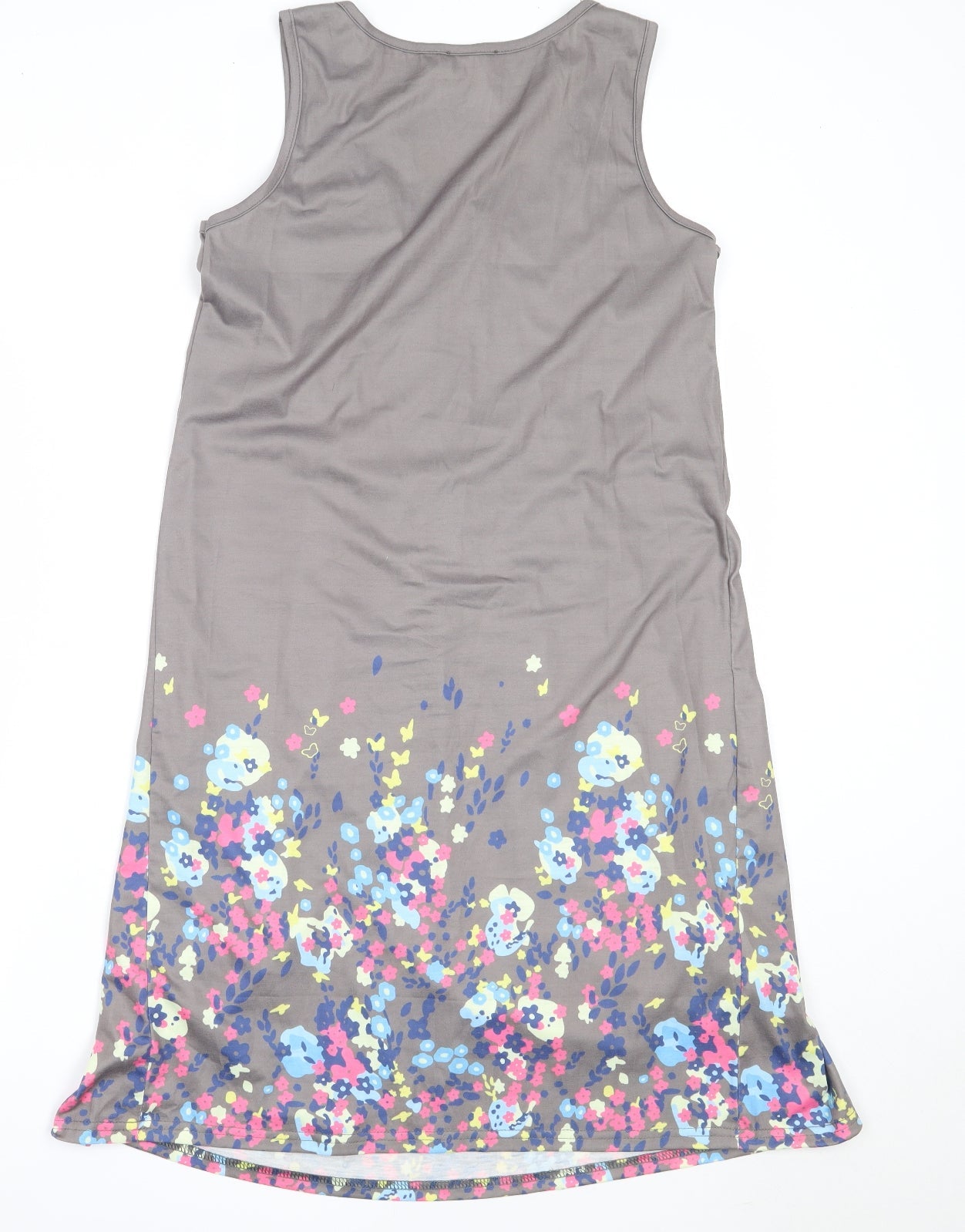 Yidarton Womens Grey  Polyester Shift  Size S  Round Neck