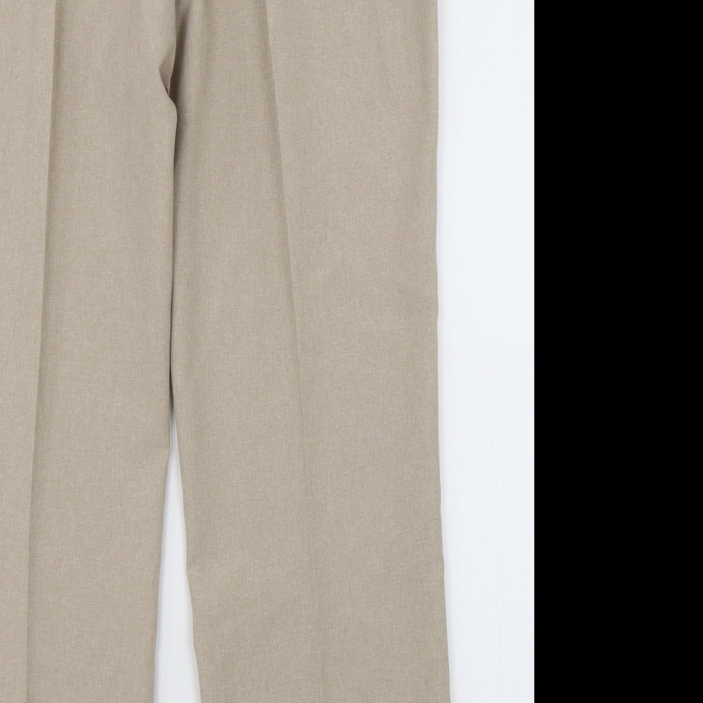 vonmarch Womens Brown  Polyester Trousers  Size 16 L30 in Regular