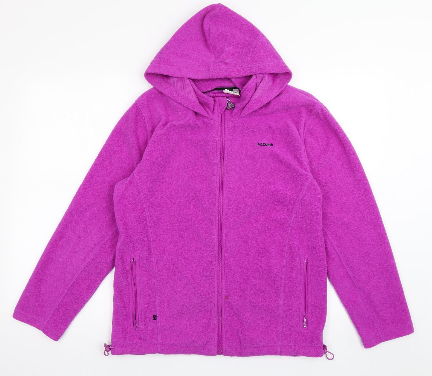 Azzurri Womens Purple  Polyester Full Zip Sweatshirt Size M  Zip