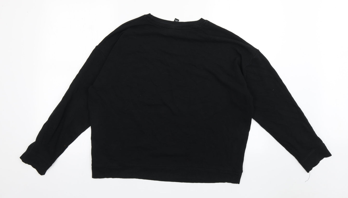 New Look Womens Black  Cotton Pullover  Size M  Pullover - Nothing to Wear
