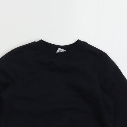 TU Boys Blue  Cotton Pullover Sweatshirt Size 4 Years  Pullover - school wear