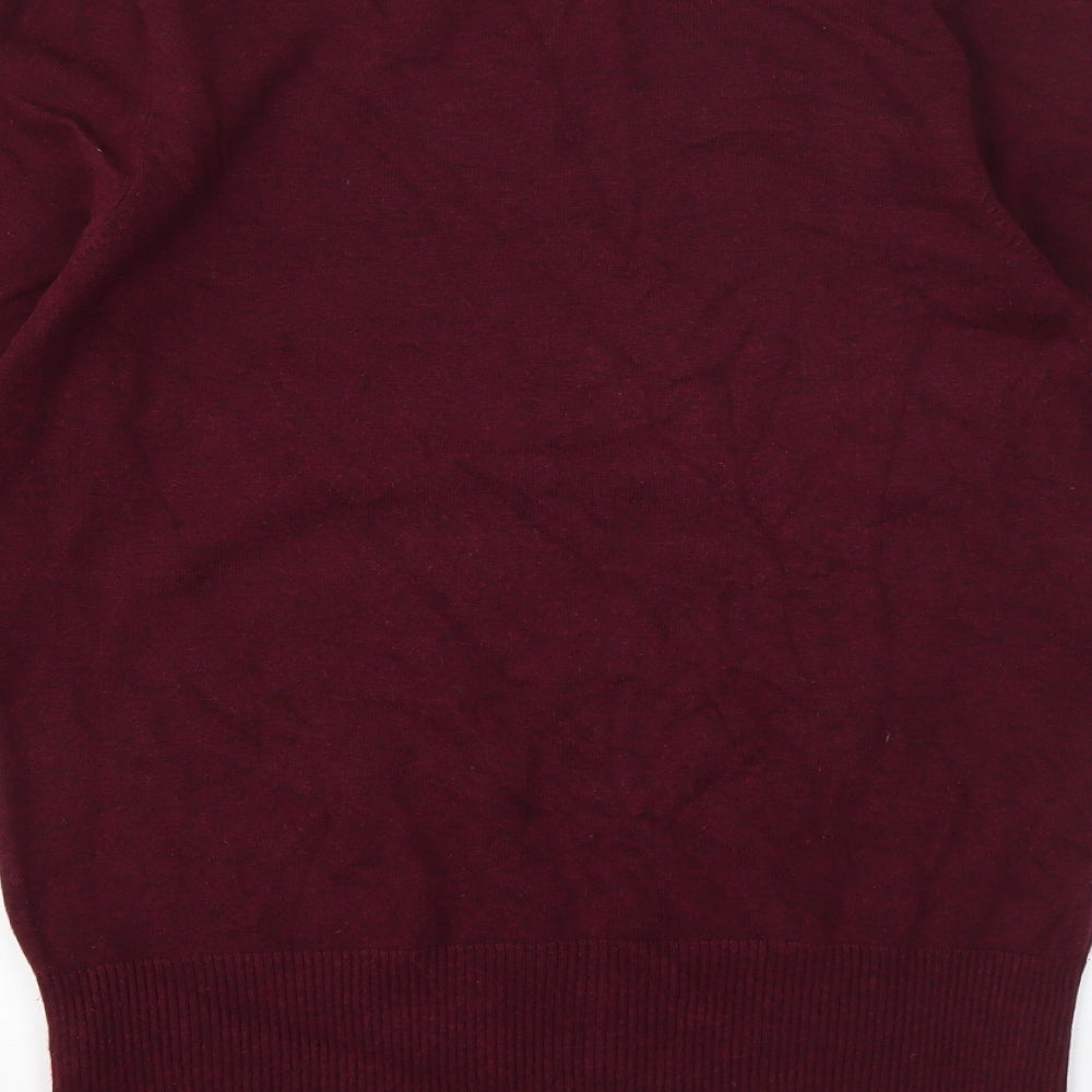 Red Herring Womens Purple Boat Neck  Viscose Pullover Jumper Size 14