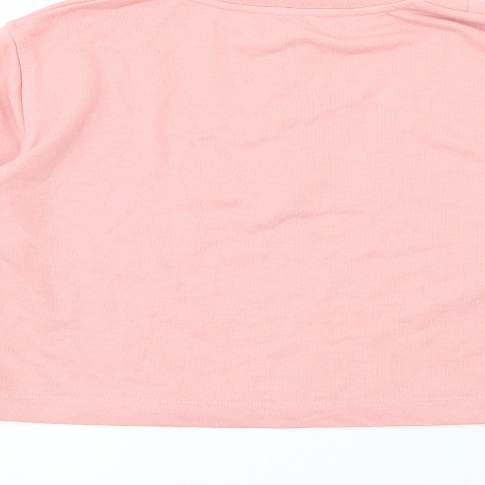 Pimkie Womens Pink  Cotton Pullover Sweatshirt Size M  Pullover