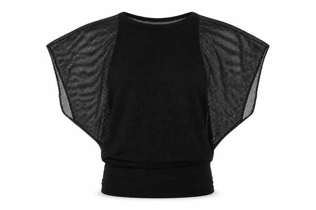 Oui Womens Black  Viscose Basic Blouse Size S Crew Neck