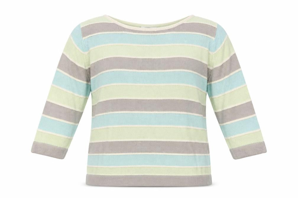 Changes Womens Multicoloured Crew Neck Striped Acrylic Pullover Jumper Size XL