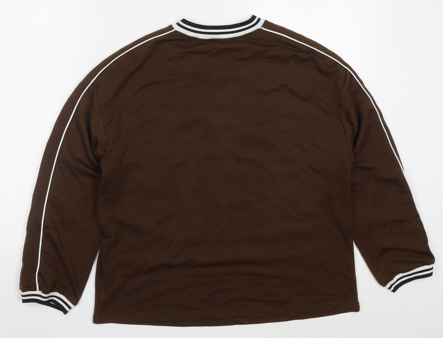 SheIn Womens Brown  Polyester Pullover Sweatshirt Size S  Pullover - California West Coast