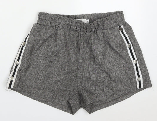 Runway Paris Womens Grey  Polyester Bermuda Shorts Size S L3 in Regular