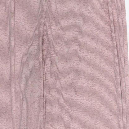 SHEIN Womens Pink  Polyester Trousers  Size M L27.5 in Regular