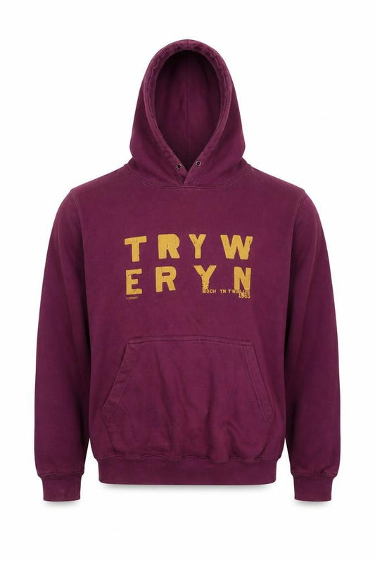 All We Do is Mens Purple  Cotton Pullover Hoodie Size S   - Tryweryn