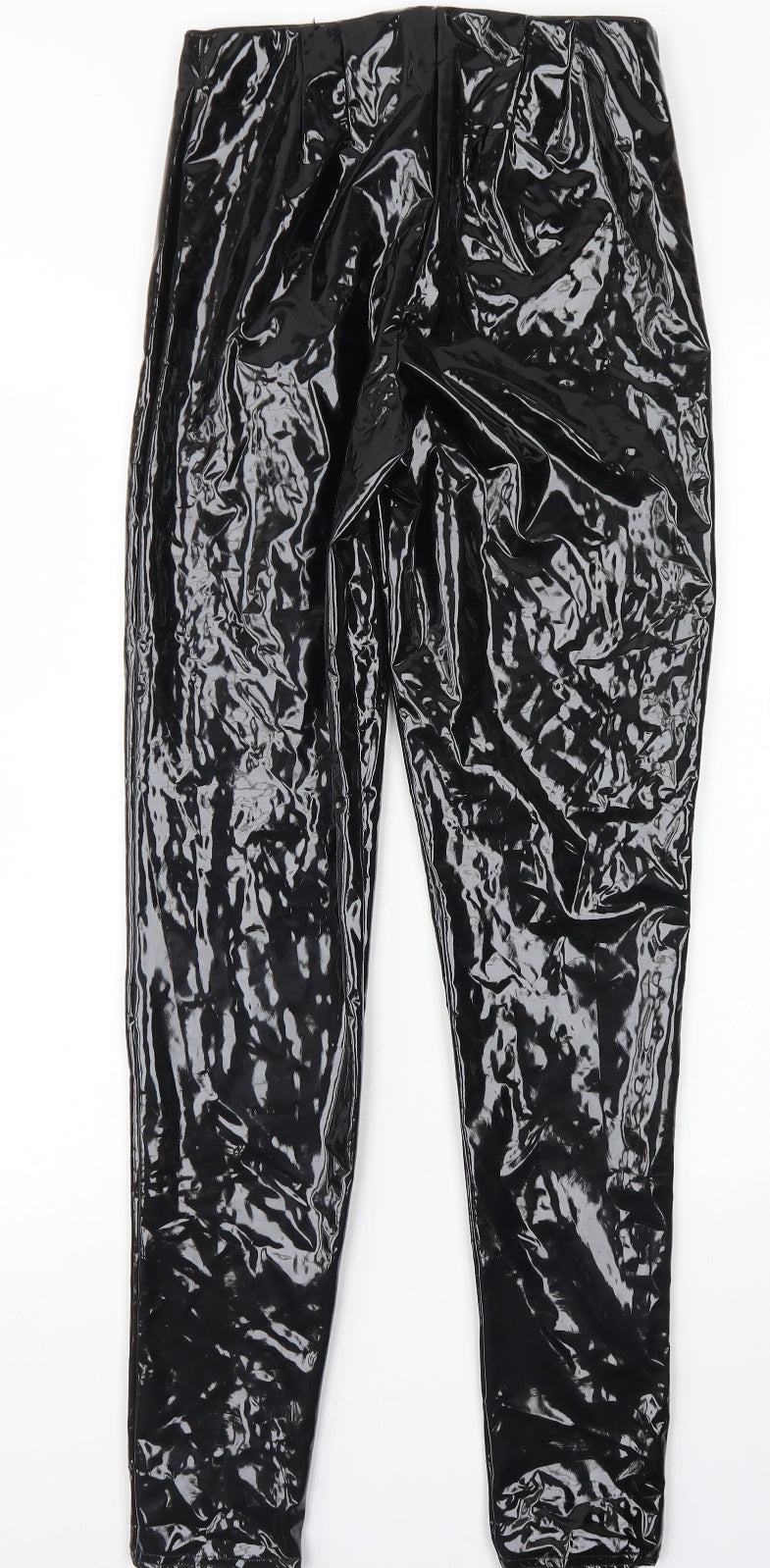 Stylewise Womens Black  Polyester Trousers  Size 10 L29 in Regular Zip