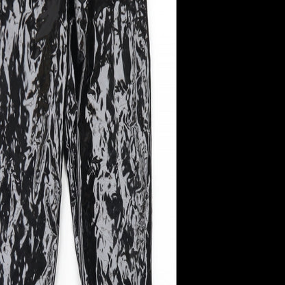 Stylewise Womens Black  Polyester Trousers  Size 10 L29 in Regular Zip