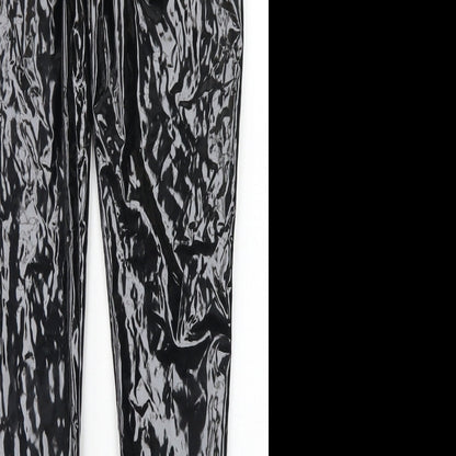 Stylewise Womens Black  Polyester Trousers  Size 10 L29 in Regular Zip
