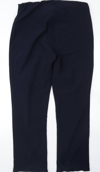 Preworn Womens Blue  Polyester Dress Pants Trousers Size 20 L29 in Regular