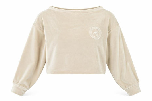 ASOS Womens Brown  Polyester Pullover Sweatshirt Size 10   - Cropped