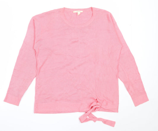 Esprit Womens Pink Round Neck  Acrylic Pullover Jumper Size S