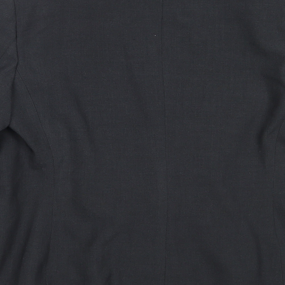 Marks and Spencer Womens Grey  Polyester Jacket Blazer Size 14