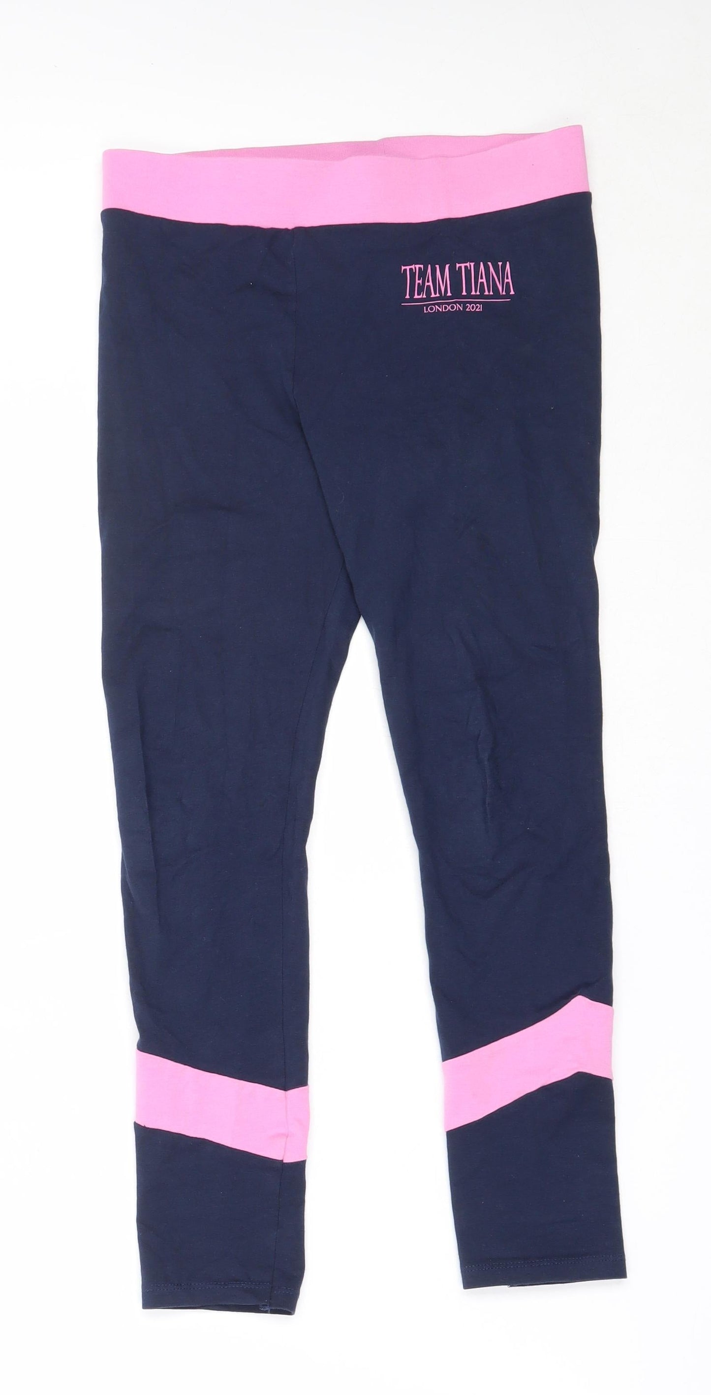 George Boys Blue  Cotton Capri Trousers Size 10-11 Years  Regular  - leggings