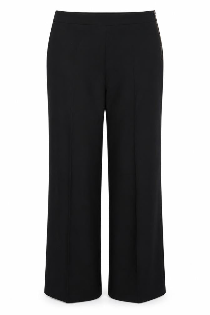 Marks & Spencer Womens Black  Polyester Trousers  Size 14 L30 in Regular